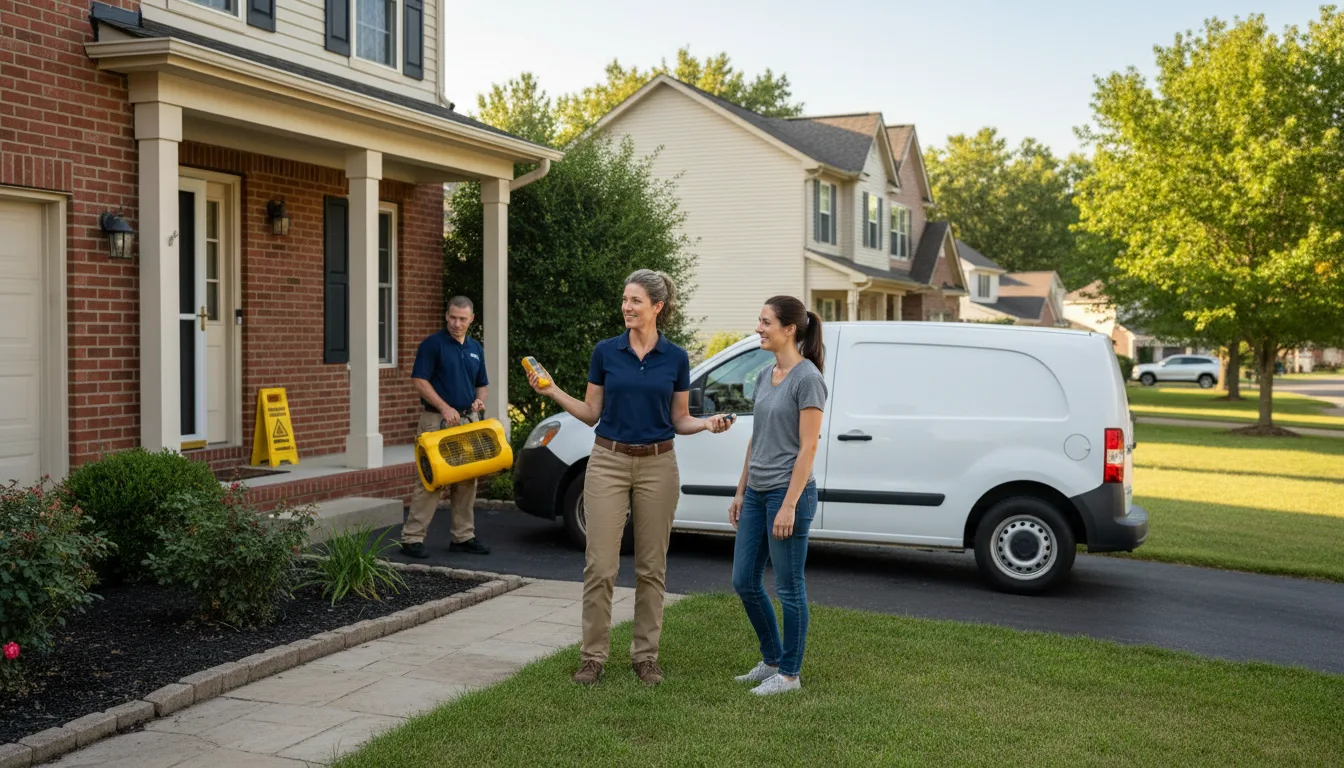 Residential water damage restoration in Winterville, NC